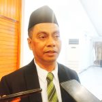 Sekretaris Daerah (Sekda) Kabupaten Kepulauan Sula (Kepsul), Syafrudin Sapsuha saat diwawancara wartawan Kamis (10/9/2020)