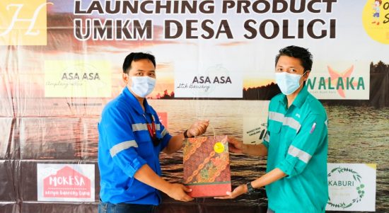 HARITA launching produk UMKM Desa Soligi, Halmahera Selatan, Kamis (10/9/2020)