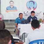 CALON Bupati Kepulauan Sula, Hendrata Thes memberikan motivasi dan spirit pada tim milenial HT, Minggu (10/10/2020) pagi tadi