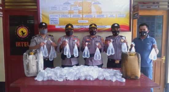 BARANG bukti berupa Captikus yang diamankan anggota Polsek