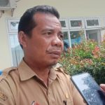 KEPALA Dinas PMD Halmahera Timur, Badalan Uat ketika diwawancara awak media