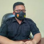 KASAT Reskrim Polres Haltim, AKP Paultri Yustiam saat di temui sejumlah wartawan, usai menggelar jumpa pers di ruang Aula Tribrata Polres Haltim, Rabu (3/2/2021).