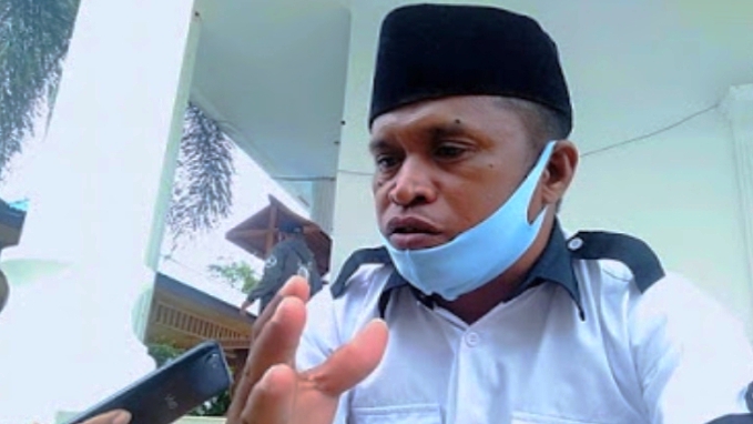 KEPALA Desa Waiboga, Kecamatan Sulabesi Tengah, Kabupaten Kepsul Hasanudin Tidore