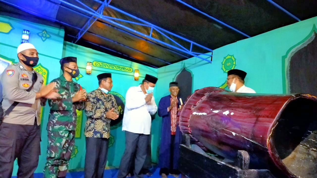 SUASANA jelang pelaksanaan isra mi'raj di Desa Guaemaadu, Kecamatan Jailolo Kabupaten Halbar, Rabu (24/3/2021) malam