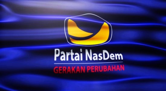 BENDERA Partai Nasional Demokrat (NasDem)