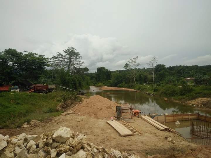 PEKERJAAN daerah air sungai (DAS) di Taliabu Barat, Kabupaten Pulau Taliabu