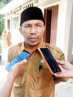 KEPALA dinas pendidikan kabupaten kepulauan sula, Rivai Haitami saat diwawancara wartawan Senin (23/5/2022)