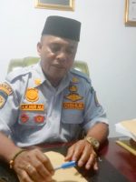 KEPALA DINAS Perhubungan Pulau Taliabu, Abdul Kadir Nur Ali saat diwawancara wartawan di ruang kerjanya, Rabu, (22/6/2022)