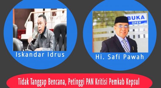 ANGGOTA Deprov Iskandar Idrus dan Hi. Safi Pawah