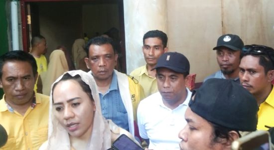 KETUA DPD Partai Golkar Maluku Utara, Alien Mus saat diwawancara wartawan, Selasa (30/5/2023)