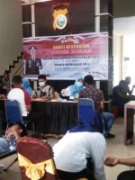 KEGIATAN donor darah yang dilakukan Polres Kepsul, Jumat (23/6/2023)