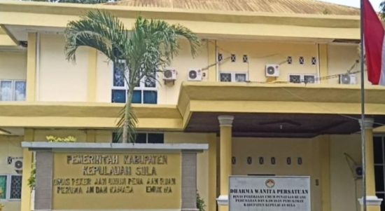 KANTOR PU Kabupaten Kepulauan Sula, Provinsi Maluku Utara