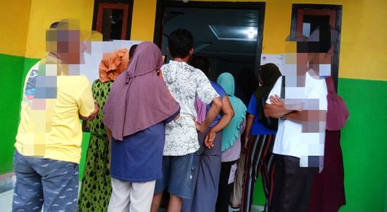 SUASANA pencoblosan di Kabupaten Sula, Rabu (14/2/2024)