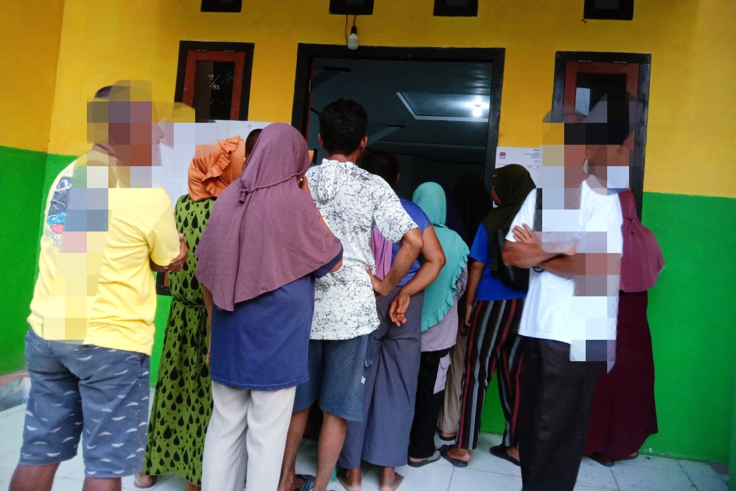 SUASANA pencoblosan di Kabupaten Sula, Rabu (14/2/2024)