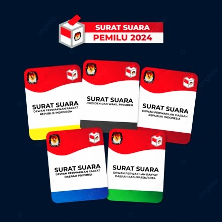 SURAT suara pemilu 2204