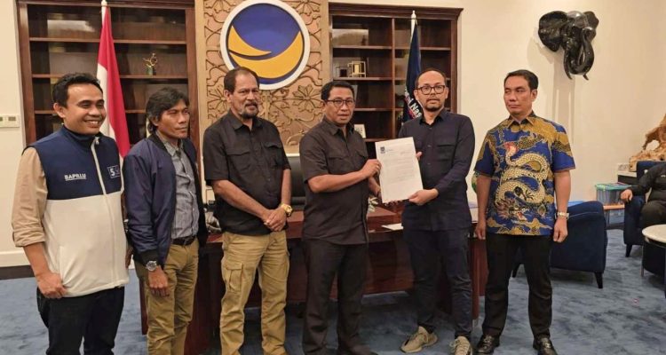 SYAMSUL Rizal menerima rekomendasi partai NasDem