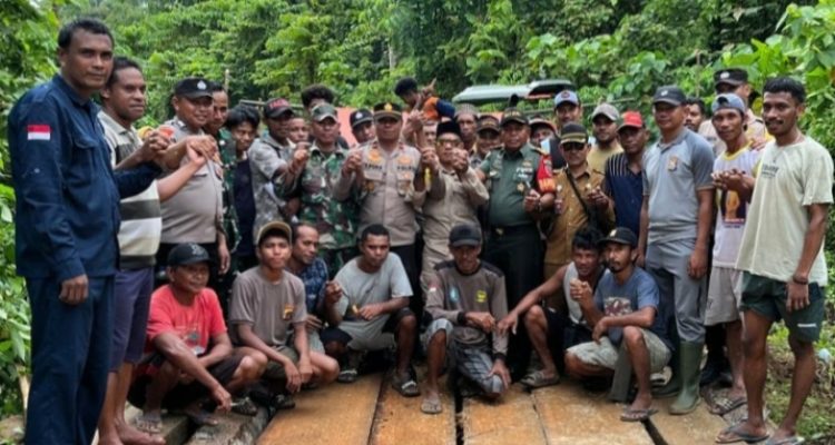 POSE bersama TNI-POLRI dengan masyarakat, Mudapuhi-Saniahaya, Kecamatan Mangoli Utara, Kepsul