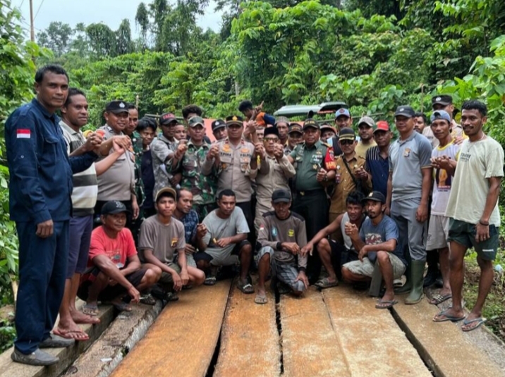 POSE bersama TNI-POLRI dengan masyarakat, Mudapuhi-Saniahaya, Kecamatan Mangoli Utara, Kepsul