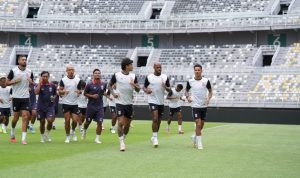 STRIKER Malut United, David da Silva (tengah)