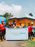 BANTUAN logistik Harita Nickel yang disalurkan melalui Posko Induk Bencana di Kantor BPBD Halmahera Barat.