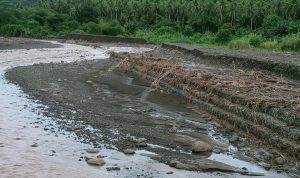 KONDISI bronjong Sungai Ake Kususani, Desa Saluta, Kabupaten Halmahera Utara (Halut).