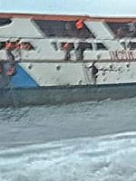 KM. Intim Teratai Saat Mengalami Karam di Perairan Pulau Makian, Selasa (17/2/2026) pagi