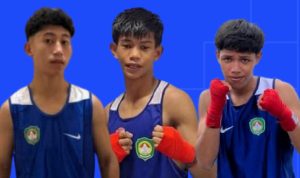 TIGA atlet tinju Kota Ternate yang ikut pelatnas