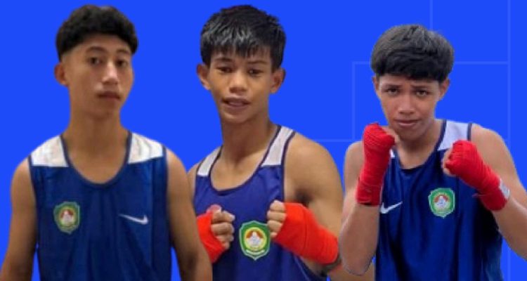 TIGA atlet tinju Kota Ternate yang ikut pelatnas