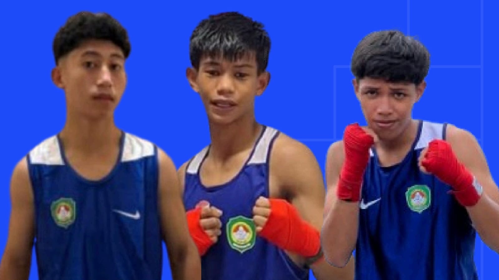 TIGA atlet tinju Kota Ternate yang ikut pelatnas