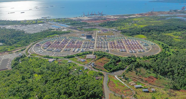 GAMBAR udara Pemukiman Baru Desa Kawasi, Pulau Obi, Halmahera Selatan (Ist)