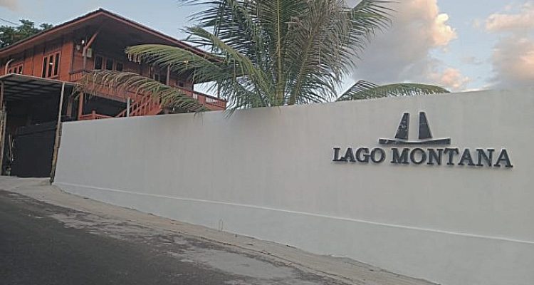 VILLA Lago Montana milik pengusaha Agusti Talib dibangun di zona sempadan danau Ngade, Ternate Selatan, Kota Ternate