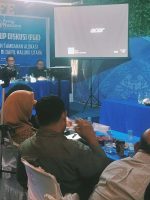 KETUA DPW partai NasDem Malut Husni Bopeng (kiri), sekretaris Abd. Rahim Odeyani, Korwil Partai NasDem Helmi Umar Muksin dan Ketua Bapilu Muhlis Tapitapi