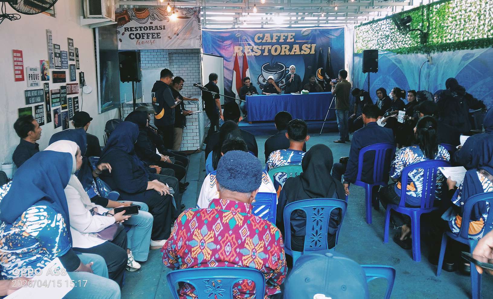 AKSI kader partai NasDem Kota Ternate di kantor DPW NasDem, Rabu (15/4/2026)