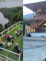 TAMPAK bagian tebing villa lago montana, di kelurahan Ngade, Ternate Selatan