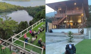 TAMPAK bagian tebing villa lago montana, di kelurahan Ngade, Ternate Selatan