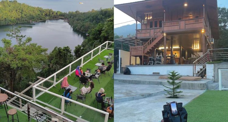 TAMPAK bagian tebing villa lago montana, di kelurahan Ngade, Ternate Selatan