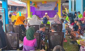 HARITA Nickel berkolaborasi dengan pemerintah desa dan masyarakat meresmikan Rumah Belajar Nyinga Moi di Desa Fluk, Kecamatan Obi Selatan, yang menjadi fasilitas ketiga setelah sebelumnya didirikan di Desa Gambaru dan Oci Meloleo.