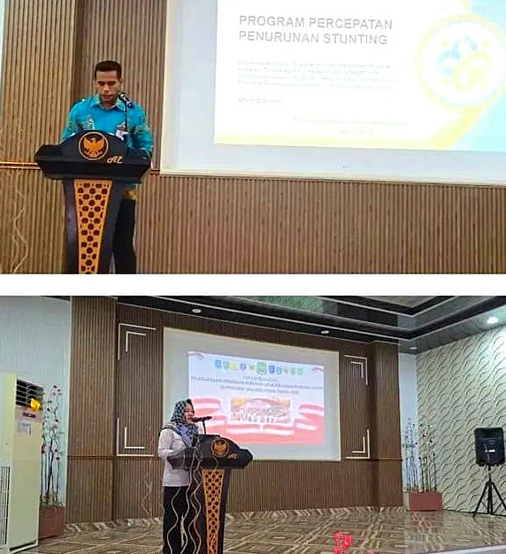 PLT Kepala Kemendukbangga/BKKBN Perwakilan BKKBN Provinsi Malut Ansar Djainahu saat memaparkan materi pada diskusi KOMINDA Malut di Hotel Ayu Lestari, Jum'at (24/7/2026)