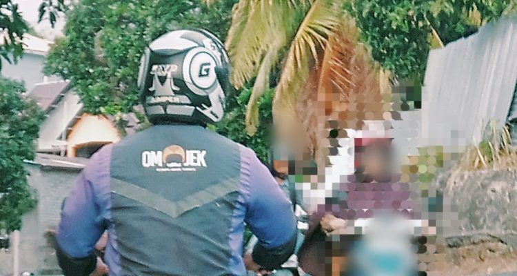 JAKET om ojek yang digunakan salah satu pjek