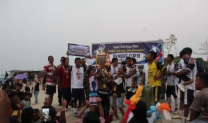 TIM tuan rumah, Desa Bajo Kecamatan Sanana Utara champion turnamen mini soccer pemdes cup III Bajo, Kamis (22/10/2026)