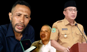 DARI KIRI: Agus S. Tampilang, Sutopo Abdullah dan Walikota M. Tauhid Soleman