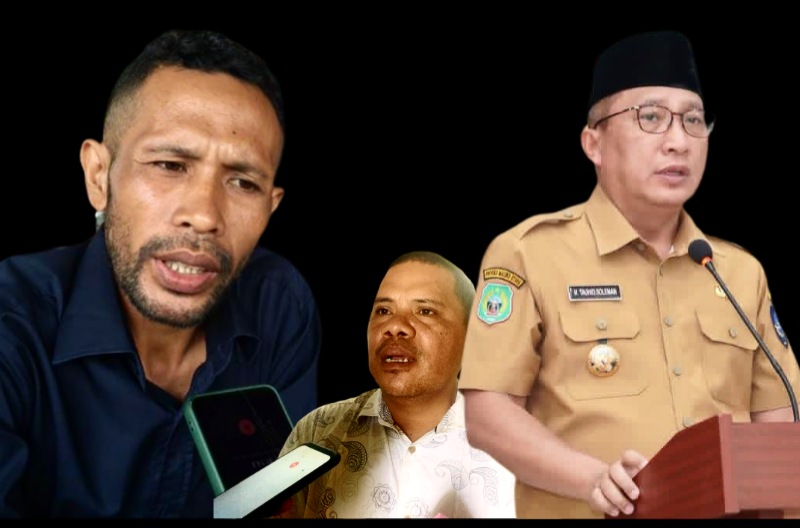 DARI KIRI: Agus S. Tampilang, Sutopo Abdullah dan Walikota M. Tauhid Soleman