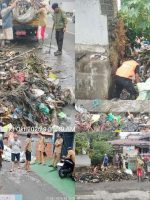 PEMBERSIHAN sampah di sejumlah Kalimati di Kota Ternate, Selasa (13/10/2026)