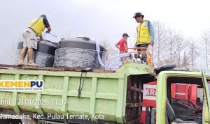 BWS Maluku Utara bantu padamkan api di TPA Takome